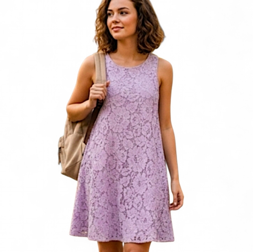 Altar'd‎ State Sleeveless Lavendar Lace Dress Size Medium